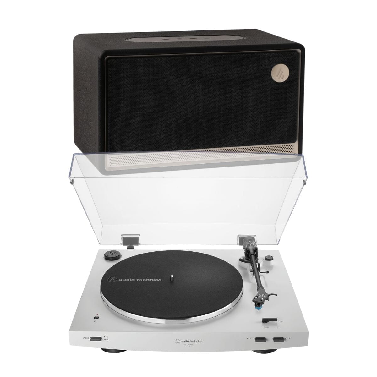 Audio-Technica LP3XBT Bluetooth Turntable + Edifier ES300 Wireless Speaker with Bluetooth & WiFi Turntable Bundles Audio-Technica Black White