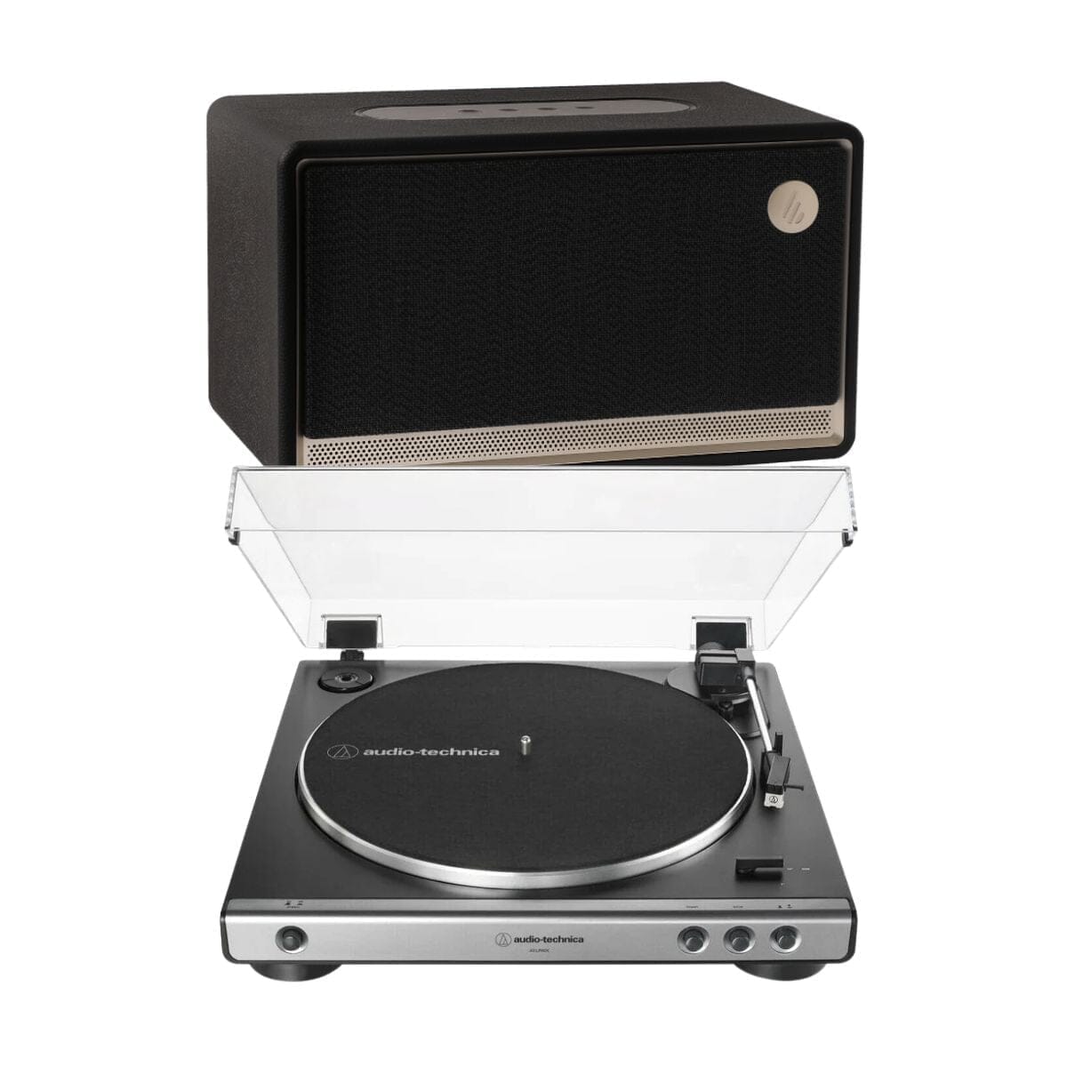 Audio-Technica LP60X + Edifier ES300 Wireless Speaker with Bluetooth & WiFi Turntable Bundles Audio-Technica Black Standard + USB (LP60XUSB)