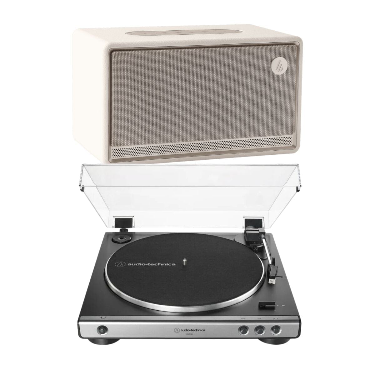 Audio-Technica LP60X + Edifier ES300 Wireless Speaker with Bluetooth & WiFi Turntable Bundles Audio-Technica White Standard + USB (LP60XUSB)