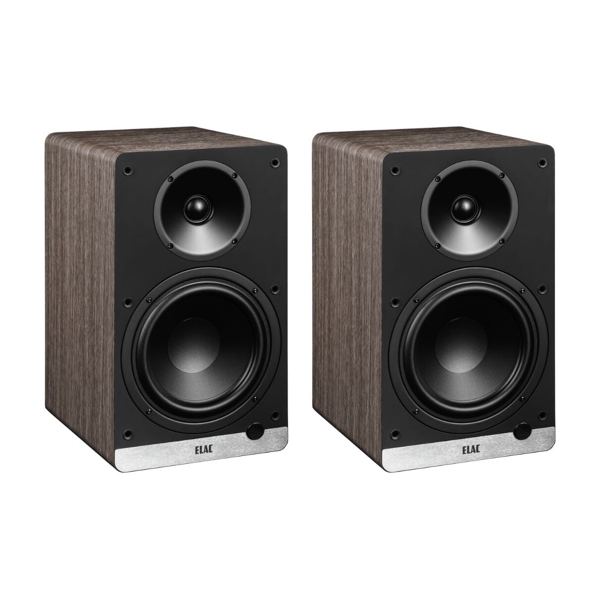 Elac Debut ConneX DCB61 6.5" Active Bookshelf Speakers (Pair) Active Bookshelf Speakers Elac Walnut