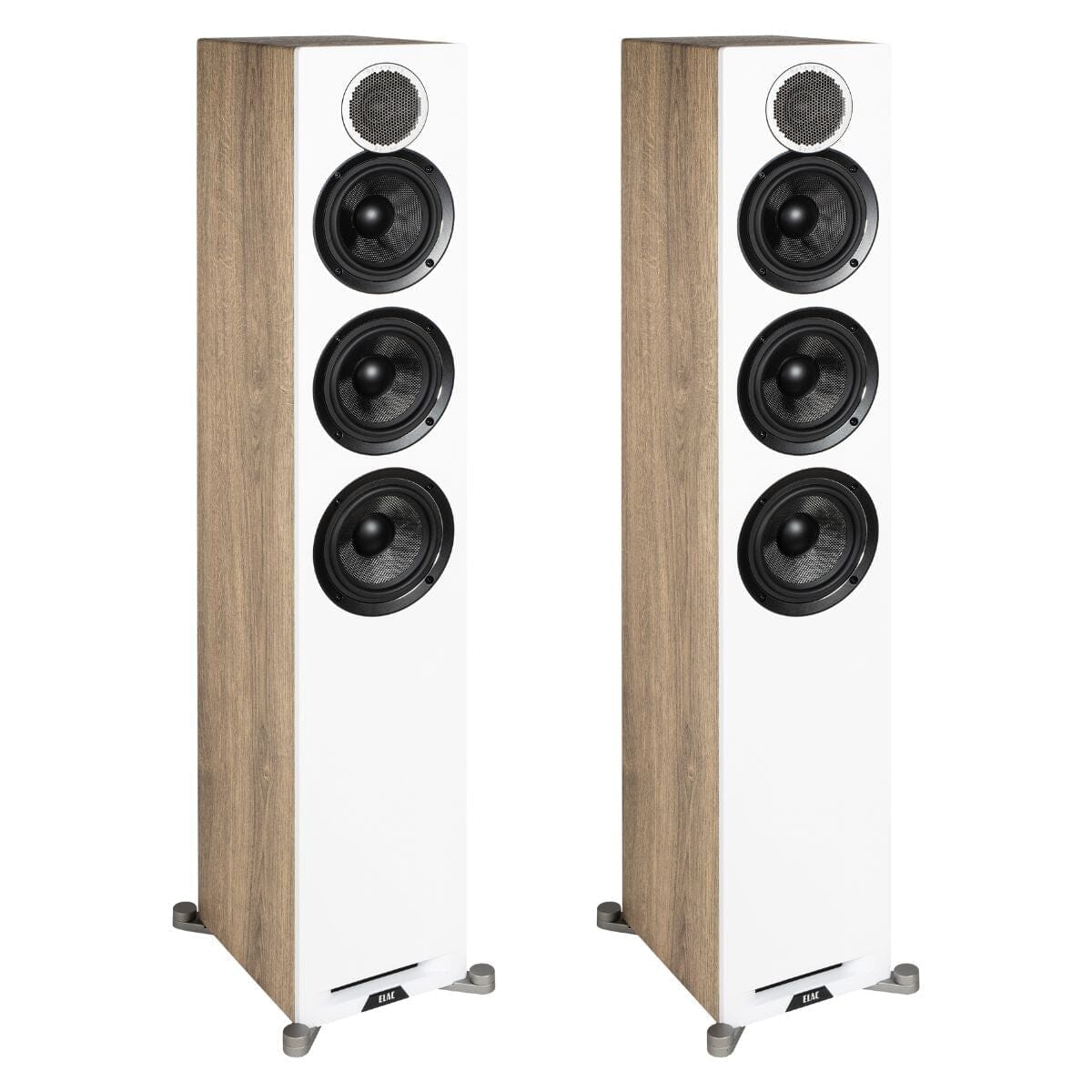 Elac Debut Reference DFR52 Floorstanding Speakers (Pair) Floorstanding Speakers Elac White / Oak