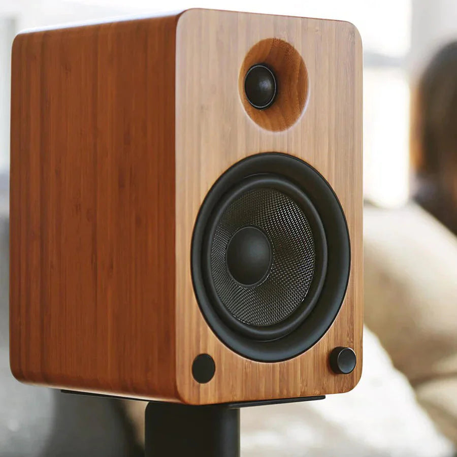 Kanto Audio YU6 & LP60X Fully Automatic Turntable with Active Bluetooth Bookshelf Speakers Turntable Bundles kanto