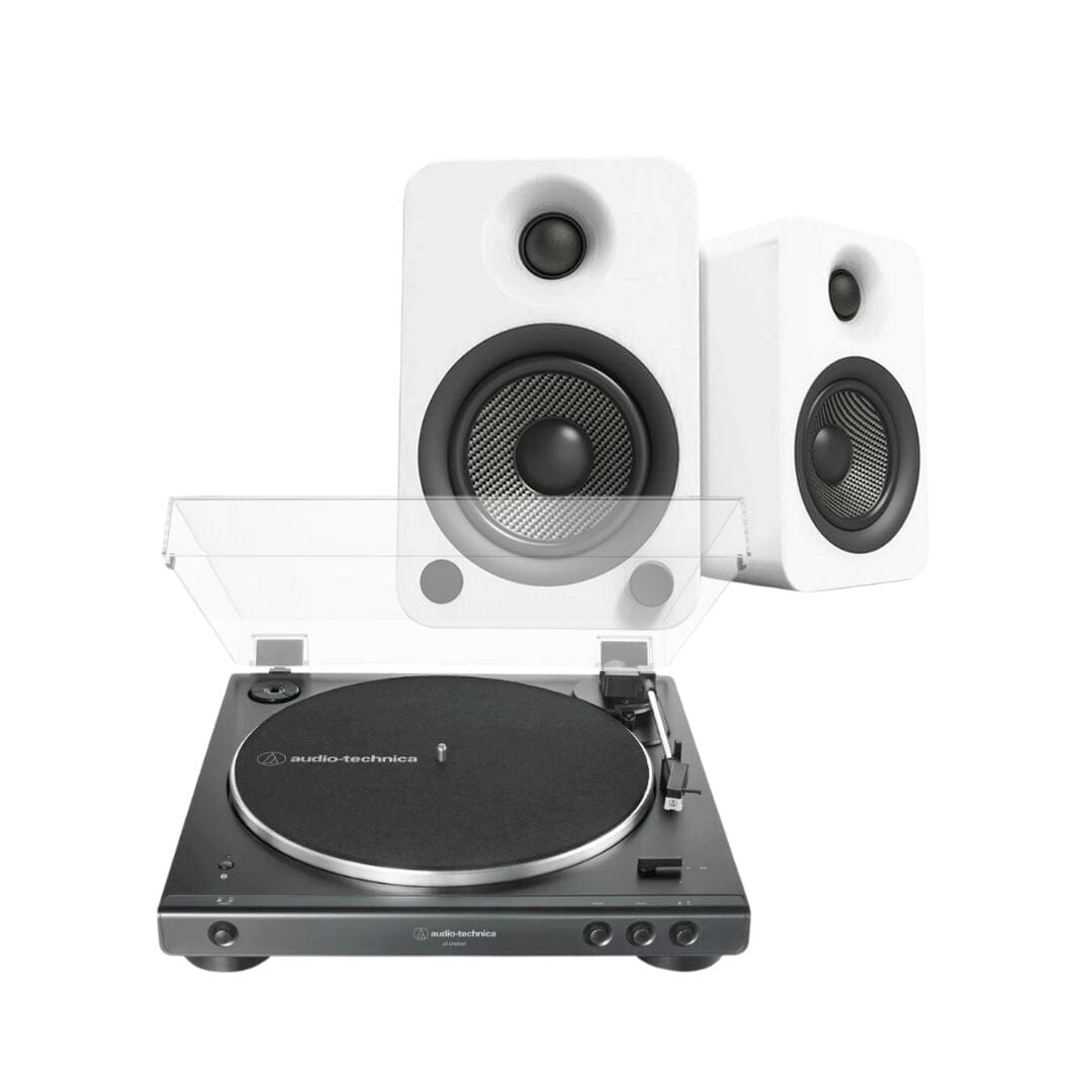 Kanto Audio YU6 & LP60X Fully Automatic Turntable with Active Bluetooth Bookshelf Speakers Turntable Bundles kanto STANDARD + BLUETOOTH WHITE