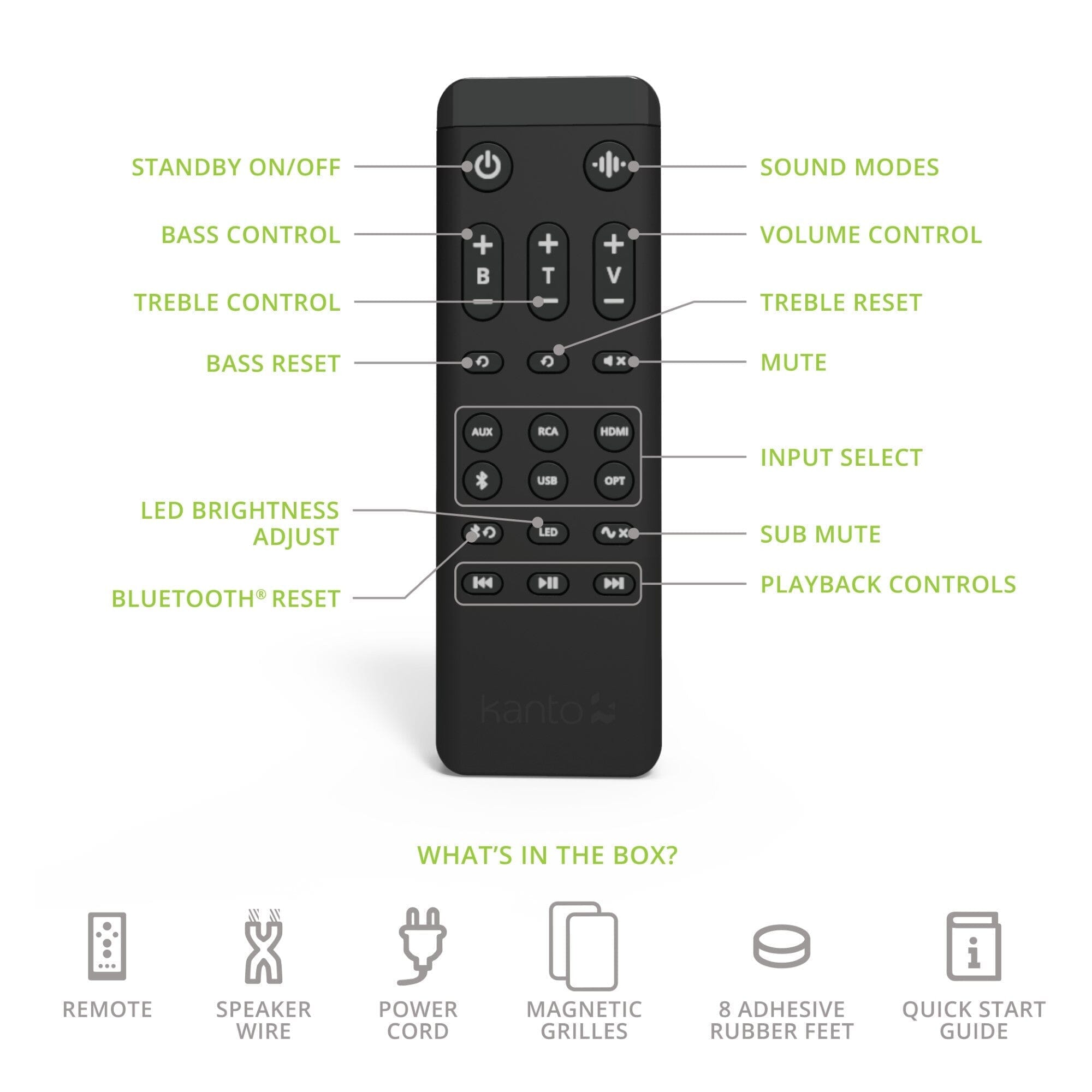 Kanto REN 200W Active Bookshelf Speakers with HDMI & Bluetooth Active Speakers Kanto Audio