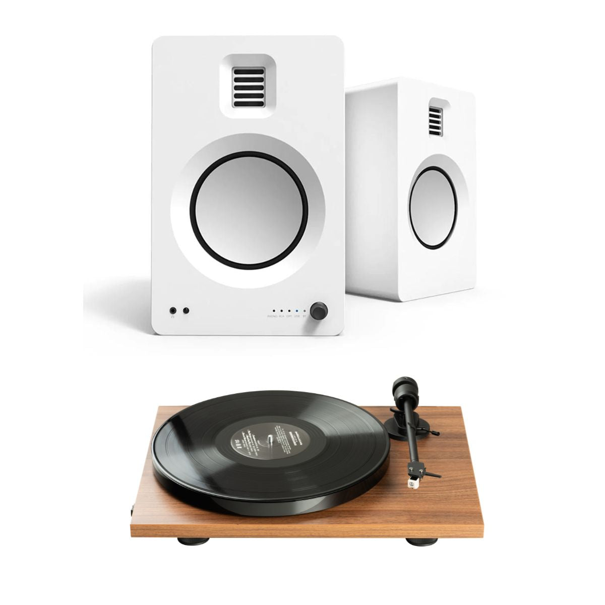 Kanto Audio KA-TUKMW & Pro-Ject E1 Turntable & Speaker Bundle
