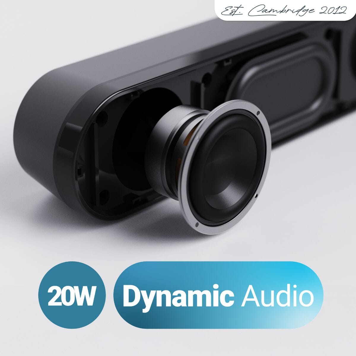 Majority Atlas Bluetooth PC Sound Bar - 20W - Portable Soundbars Majority