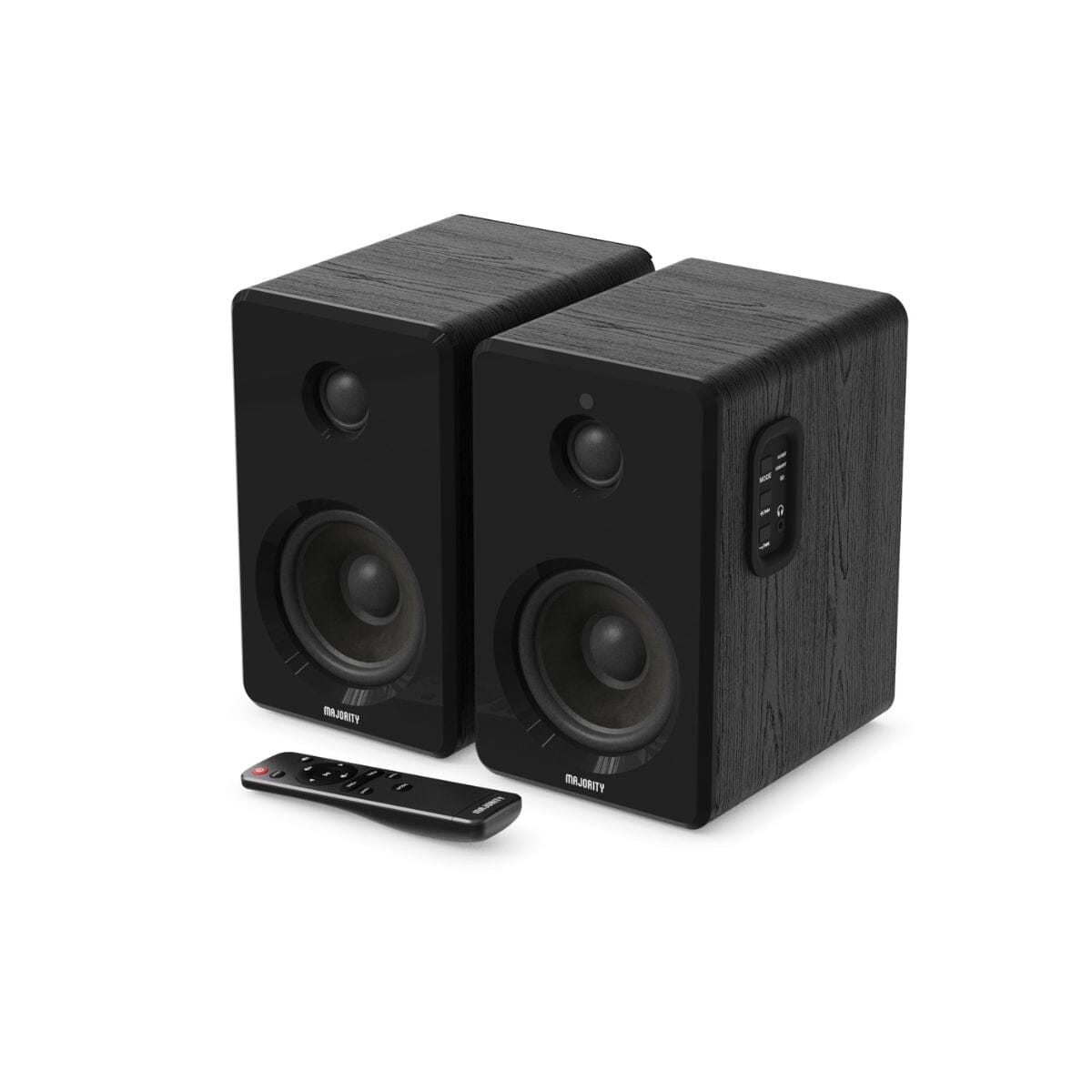 Majority D40 Active Bookshelf Speakers - Bluetooth & USB - 60W Active Speakers Majority