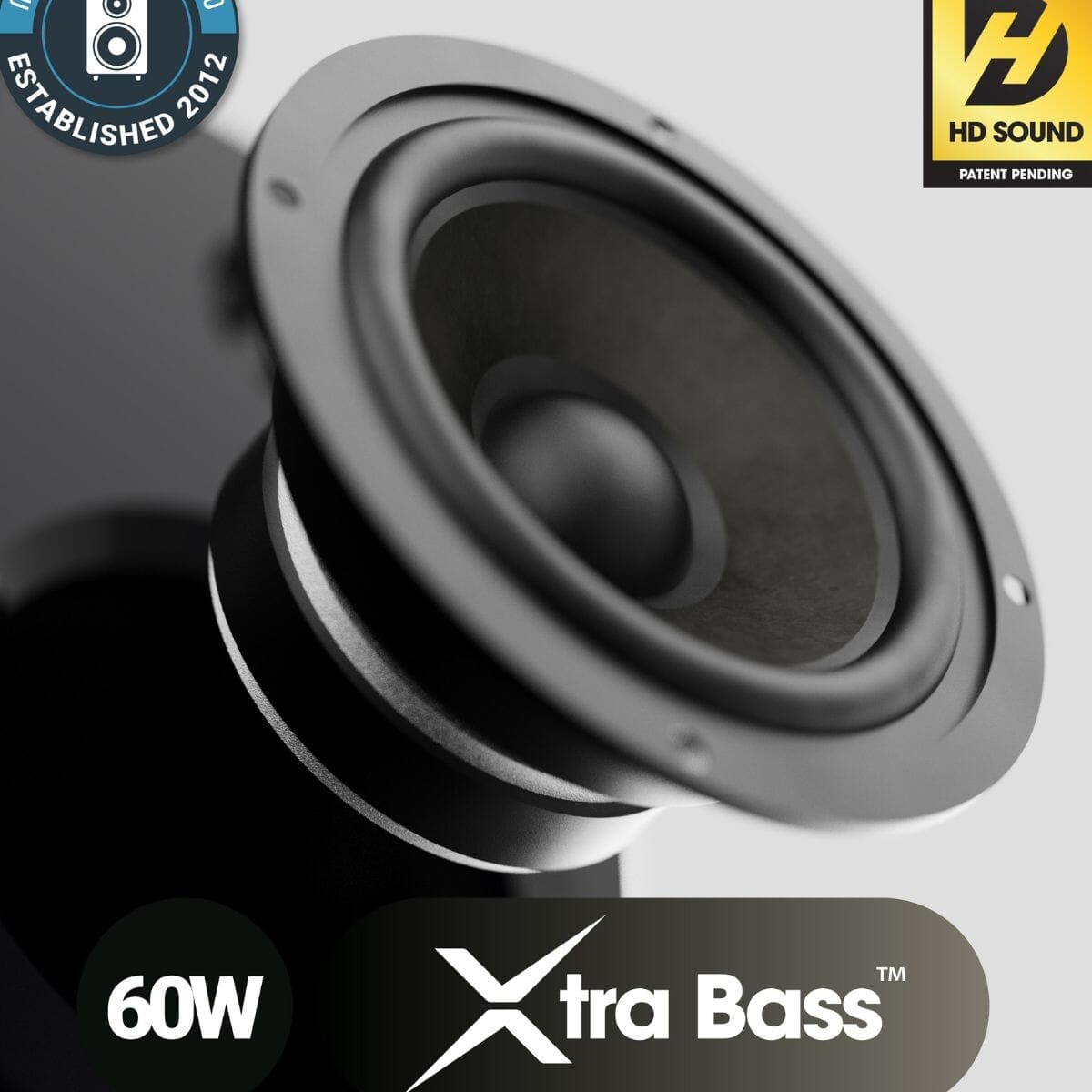 Majority D40 Active Bookshelf Speakers - Bluetooth & USB - 60W Active Speakers Majority
