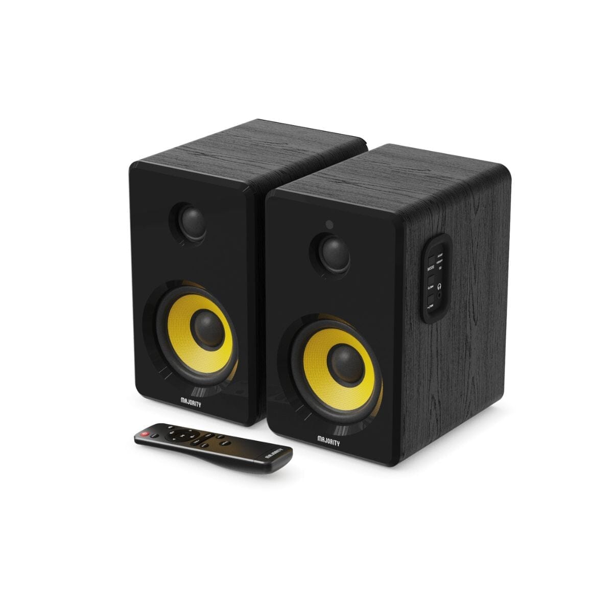 Majority D40X Active Bookshelf Speakers - Bluetooth & USB - 70W Active Speakers Majority