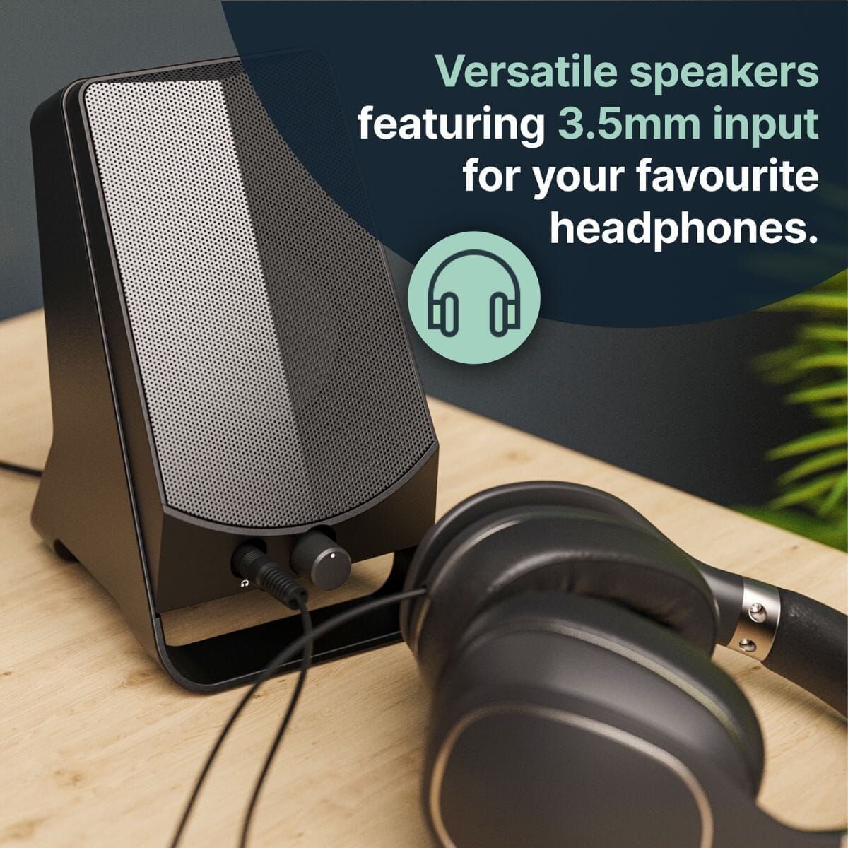 Majority DX10 PC Speakers - USB & AUX - Plug & Play Active Speakers Majority