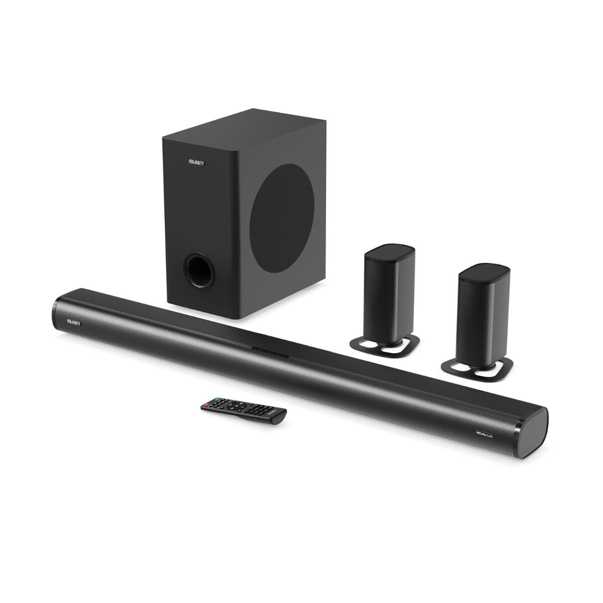 Majority Everest 5.1 Dolby Audio Surround Sound System with Soundbar & Wireless Subwoofer - 300W - Bluetooth, HDMI Soundbars Majority