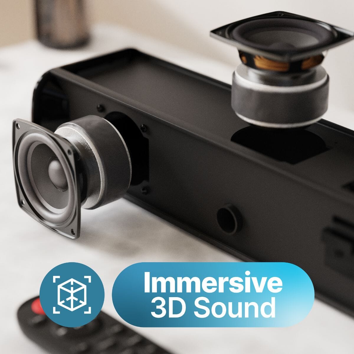 Majority Naga 60 2.1 Soundbar with Built-In Subwoofer - 120W - Bluetooth, HDMI Soundbars Majority