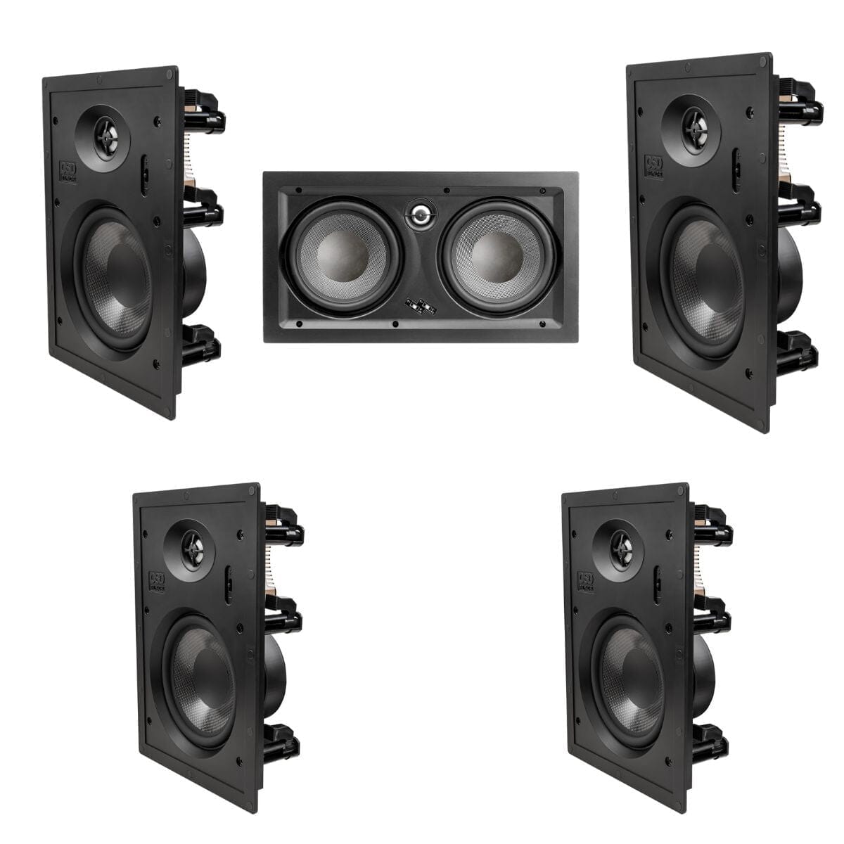 OSD Audio 4 x T63 + 1 x T63LCR 5.0 Surround Sound Speaker Bundle Surround Sound Speaker Packages OSD Audio
