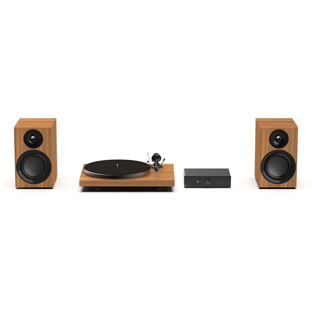 Pro-Ject Colourful System E Turntable Bundles Pro-Ject Walnut