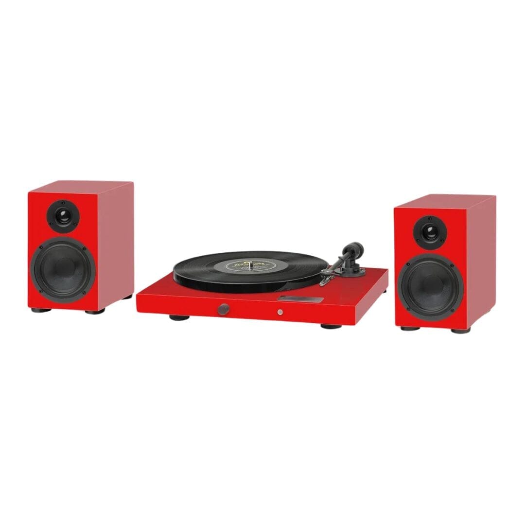 Pro-Ject Juke Box E1 HiFi Bluetooth Bundle Turntables Pro-Ject Red