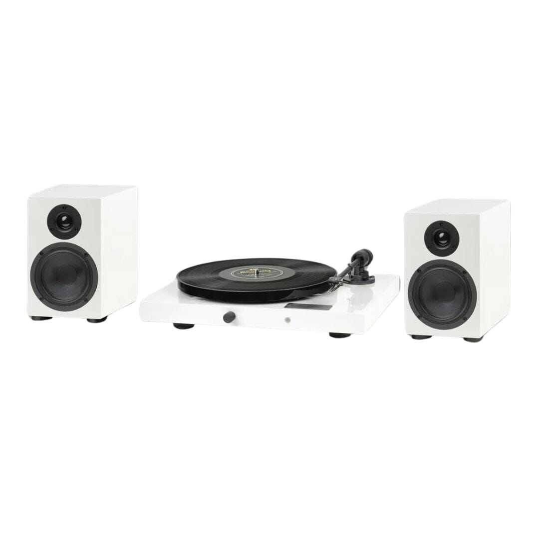 Pro-Ject Juke Box E1 HiFi Bluetooth Bundle Turntables Pro-Ject White