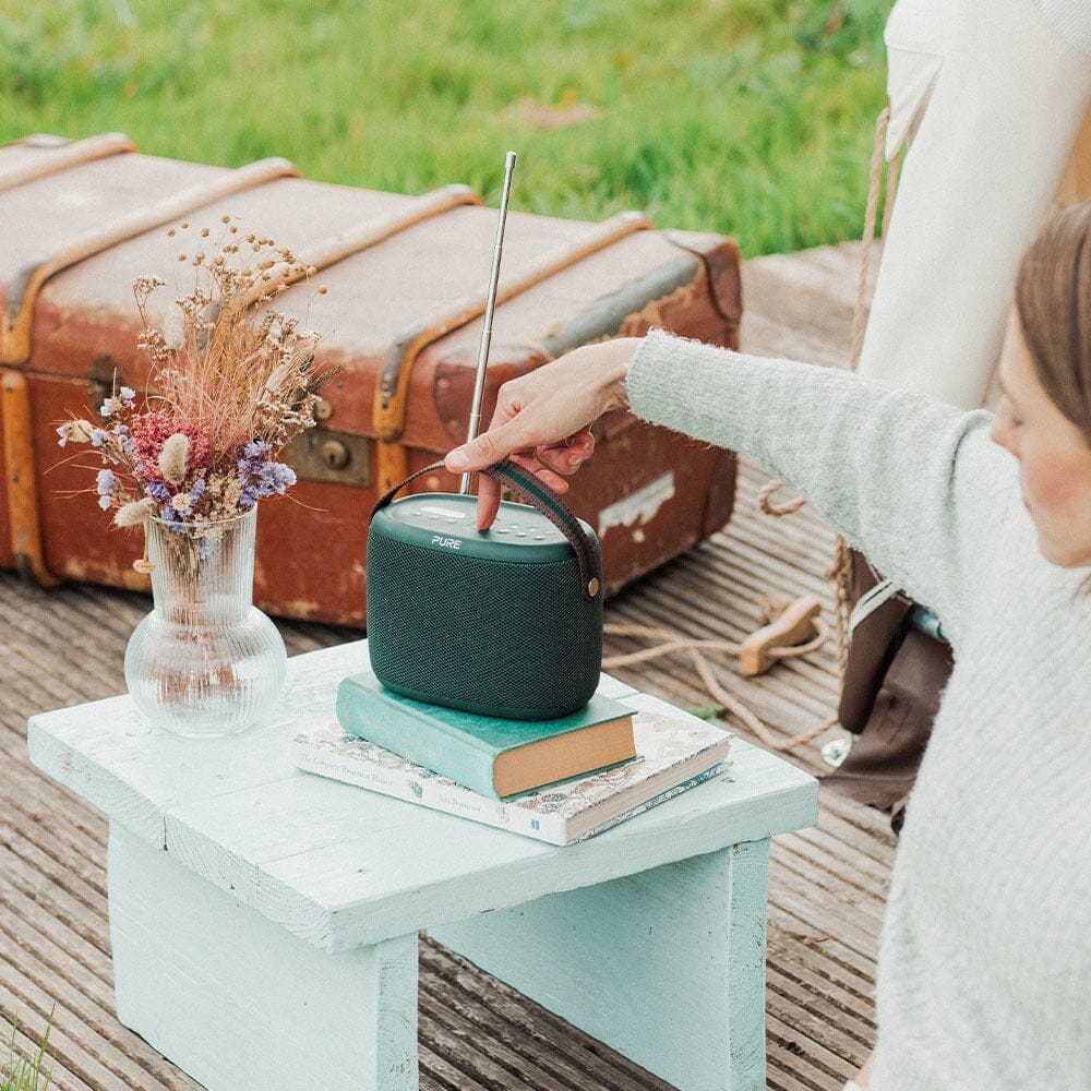 Pure Woodland Waterproof Outdoor Speaker with Bluetooth & FM/DAB Radio Portable Speakers PURE