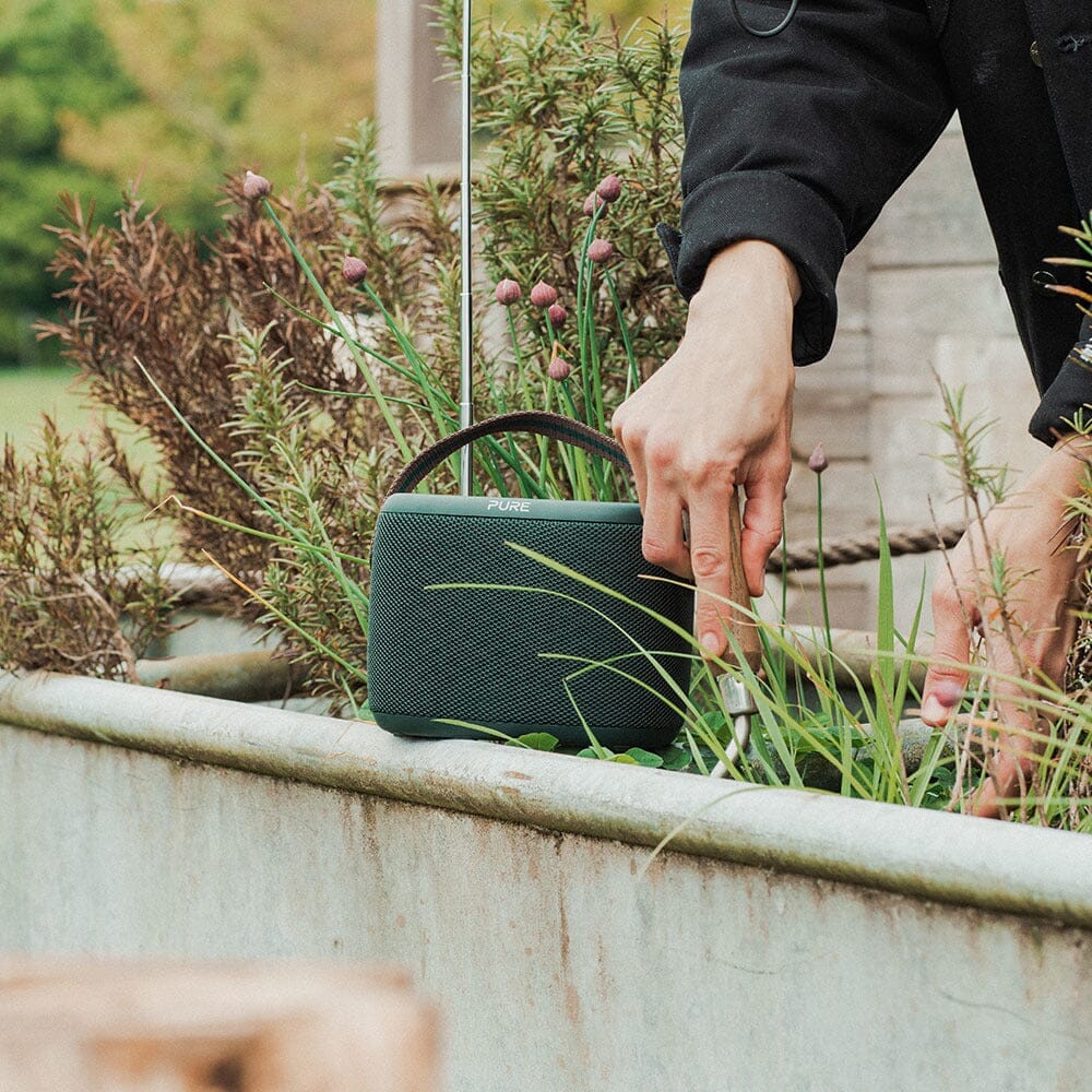 Pure Woodland Waterproof Outdoor Speaker with Bluetooth & FM/DAB Radio Portable Speakers PURE