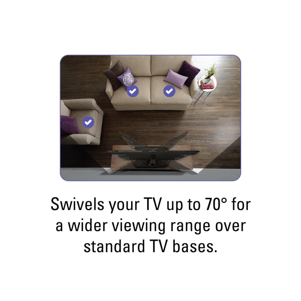 SANUS FTVS1-B2 Swivel TV Base fits most flat-panel TVs 32" - 65” TV Brackets Sanus