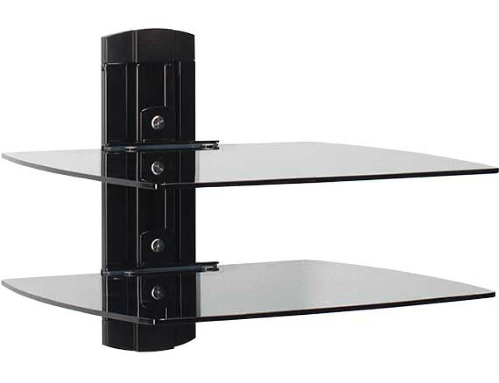 SANUS VF3012-B1 Dual Shelf for Under Wall Mounted TV TV Brackets Sanus