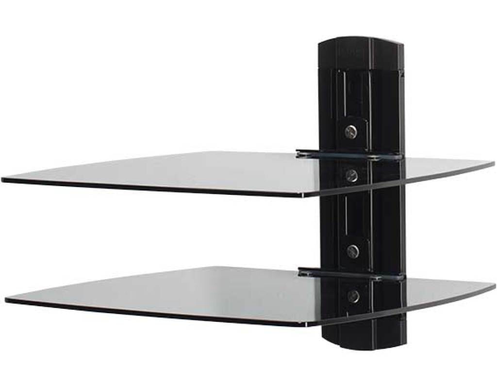 SANUS VF3012-B1 Dual Shelf for Under Wall Mounted TV TV Brackets Sanus
