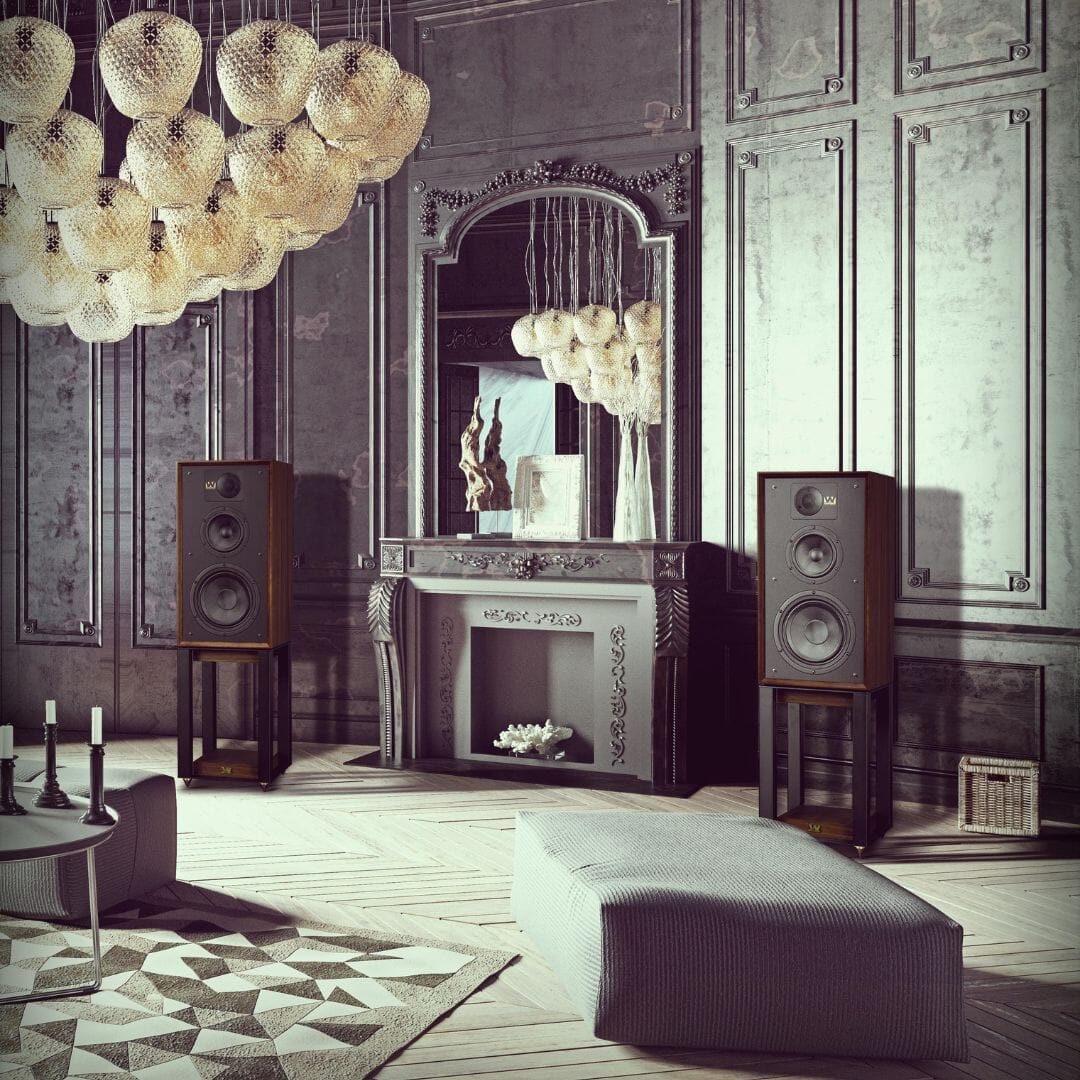 Wharfedale Linton Heritage Speakers + Stands (Pair) Bookshelf Speakers Wharfedale