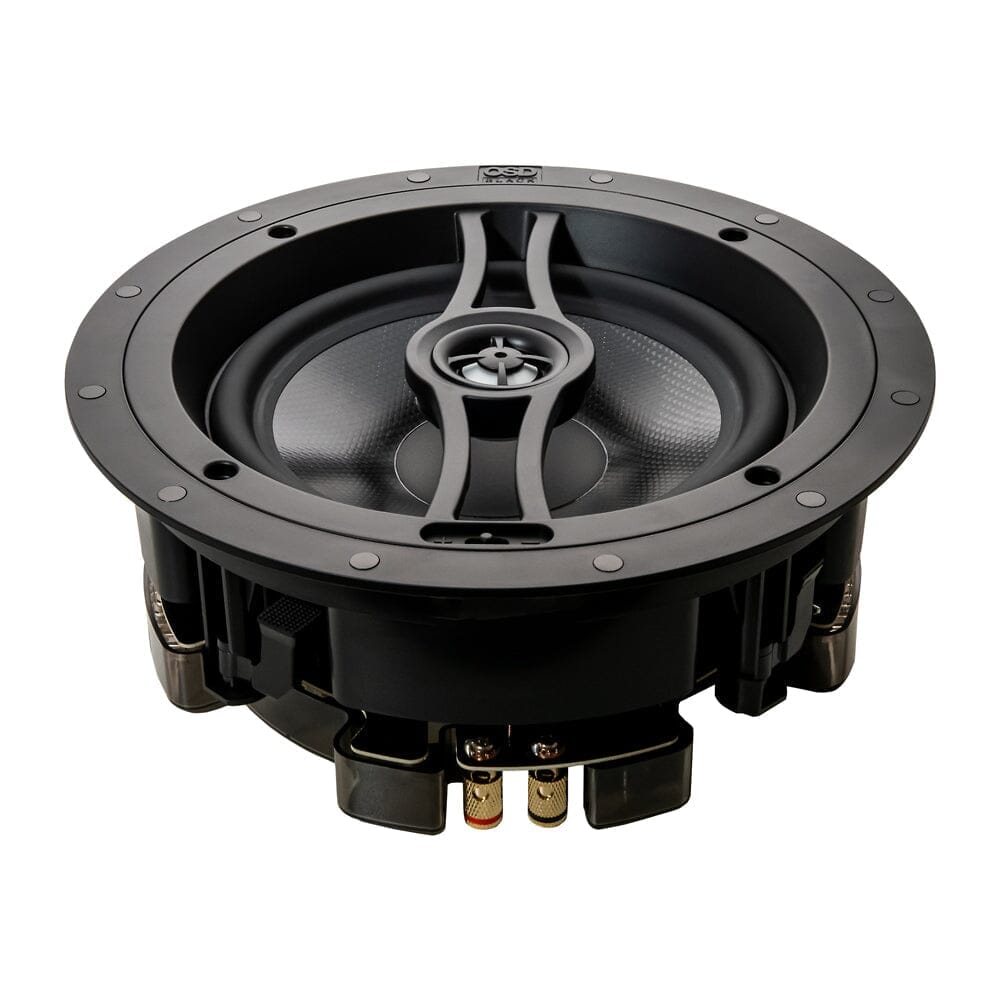 WiiM AMP + OSD Audio Black Series R83 8" Ceiling Speakers In Ceiling Speaker Systems OSD Audio