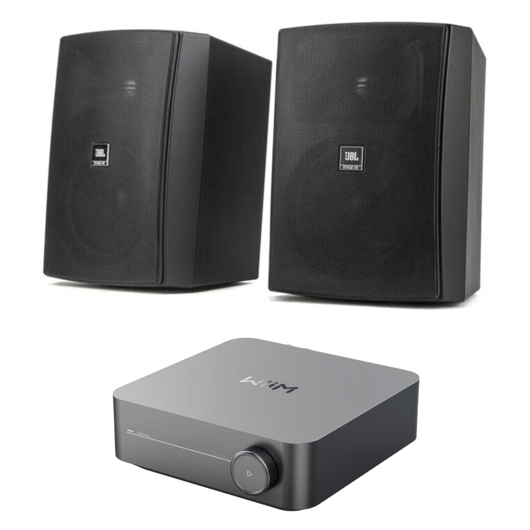 WiiM AMP Wi-Fi & Bluetooth Amplifier + JBL Stage XD 6.5" Outdoor Speakers Outdoor Speaker Systems WiiM Black