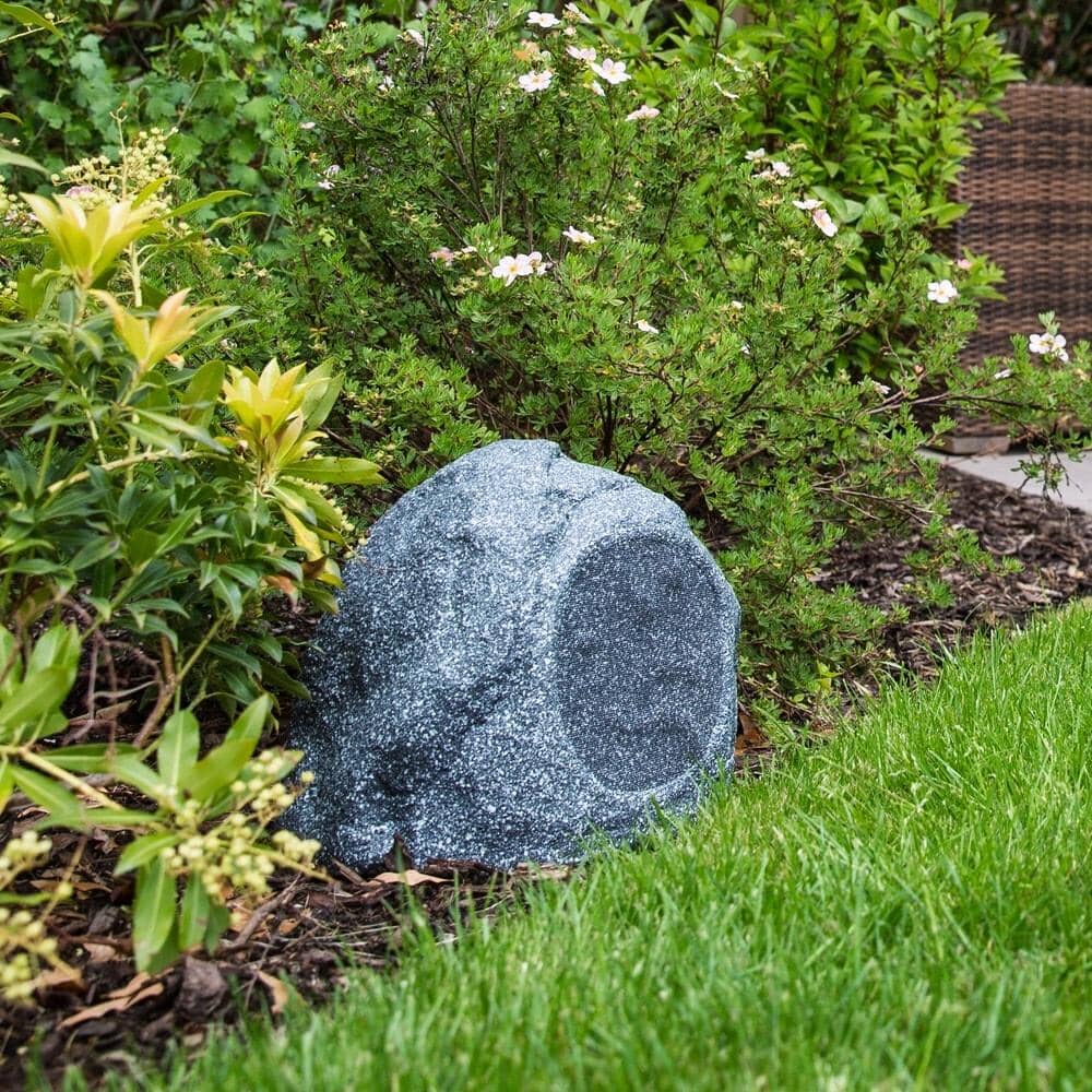 WiiM AMP Wi-Fi & Bluetooth Amplifier + Q Acoustics QI65LW Outdoor Rock Speakers Outdoor Speaker Systems WiiM