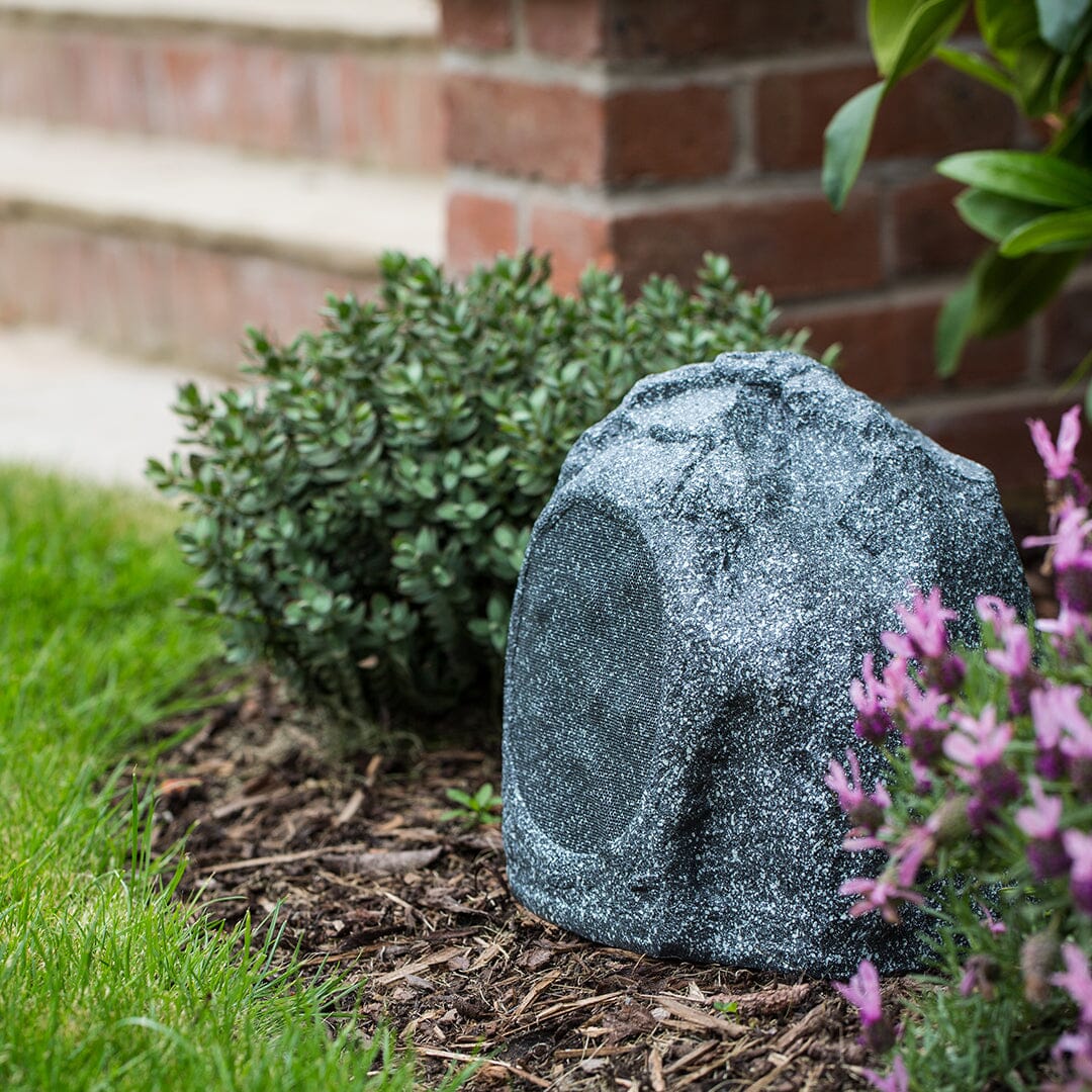 WiiM AMP Wi-Fi & Bluetooth Amplifier + Q Acoustics QI65LW Outdoor Rock Speakers Outdoor Speaker Systems WiiM