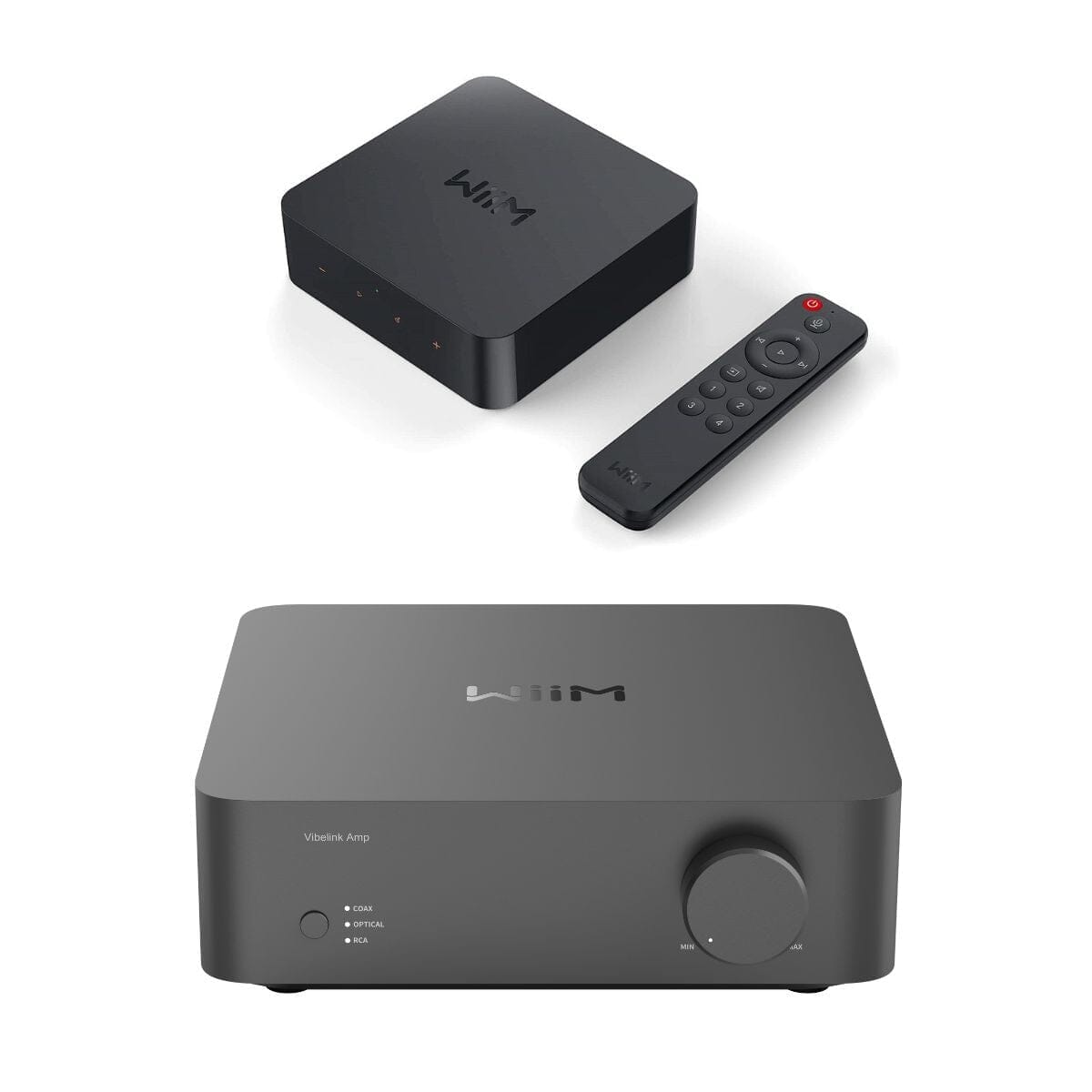 WiiM VibeLink Amp + WiiM Pro Plus Wi-Fi Streamer Bundle Amplifiers WiiM Space Grey