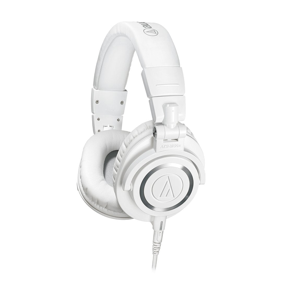 Audio Technica ATH-M50x Professional Over Ear Monitor Headphones Headphones Audio Technica White