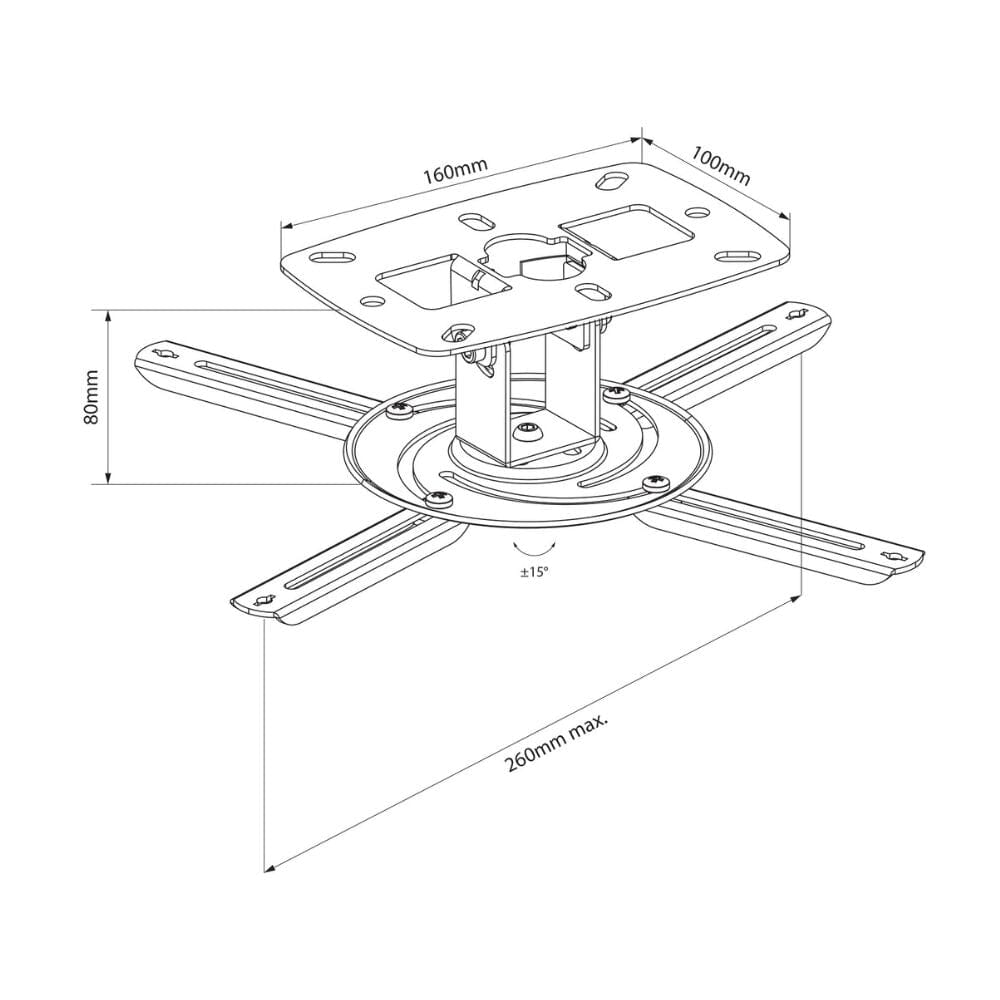 AV Link Ceiling Projector Bracket AV Link