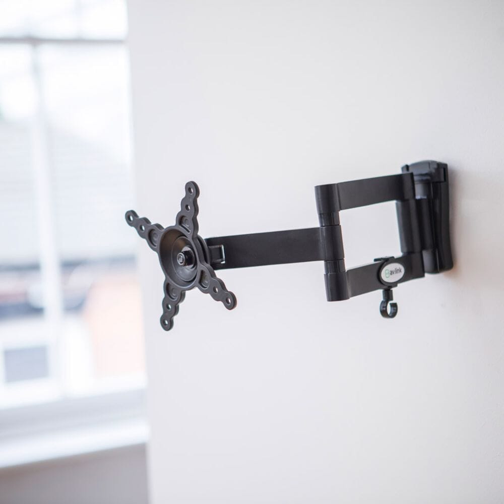 AV Link Double Arm Full Motion TV/Monitor Wall Mount Bracket 13" to 40" TV Brackets AV Link