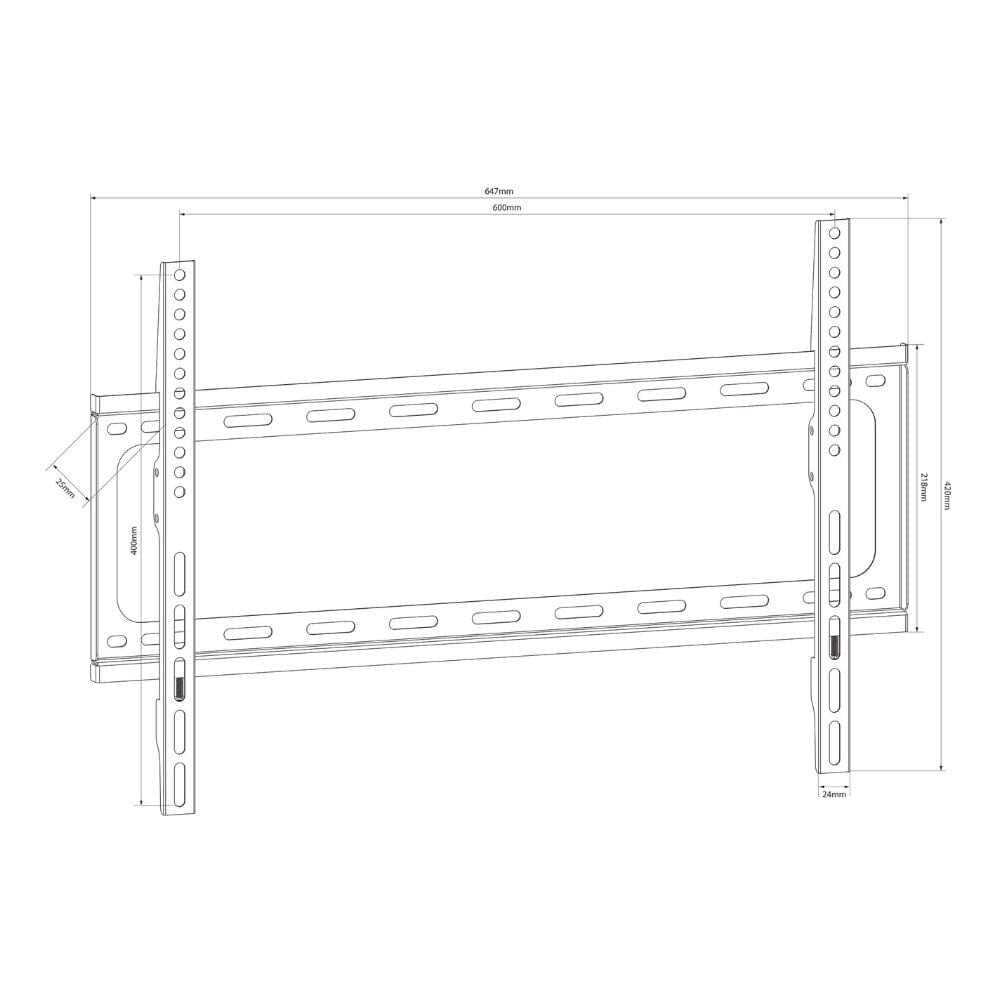 AV Link Fixed TV Wall Bracket 32" - 65" TV Brackets AV Link