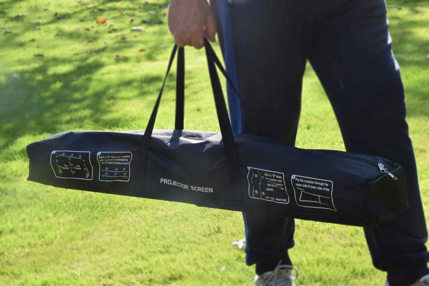 AV Link Portable 100" Projector Screen - Fast Folding Smart Gadgets AV Link