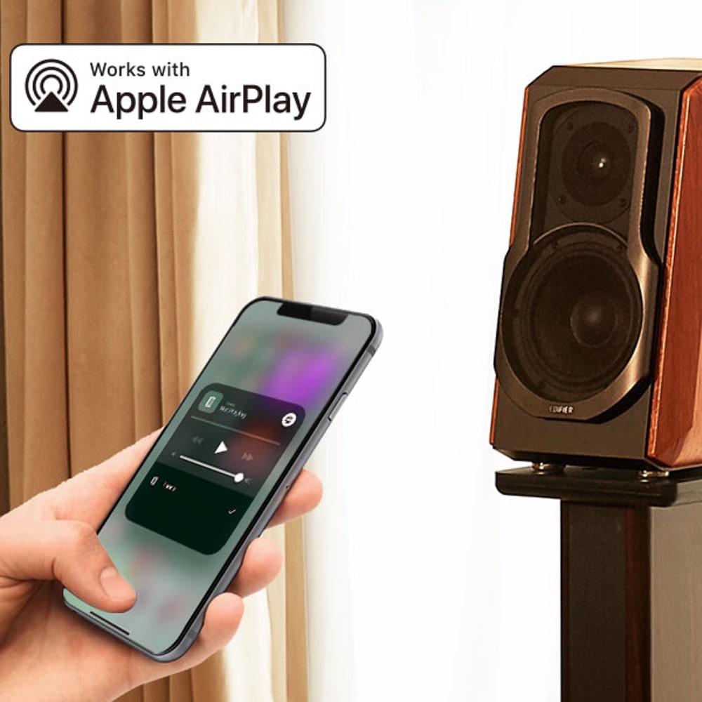 Edifier S1000W Wireless HiFi Bookshelf Speakers with Airplay 2 Active Speakers Edifier