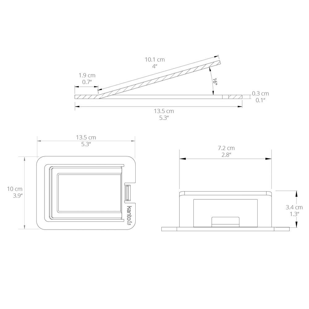 Kanto Audio S2 Desktop Speaker Stands for Small Speakers (Pair) Speaker Brackets & Stands Kanto Audio