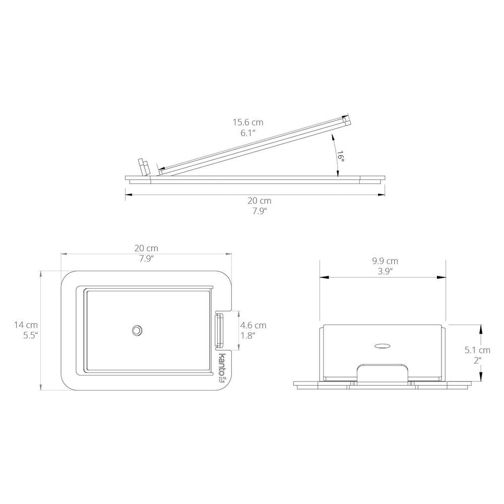 Kanto Audio S4 Desktop Speaker Stands for Medium Speakers (Pair) Speaker Brackets & Stands Kanto Audio