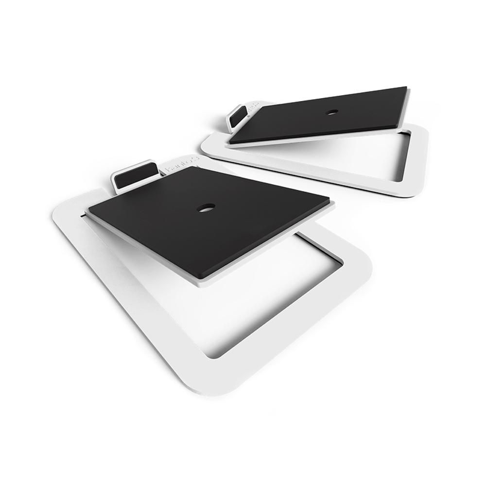 Kanto Audio S4 Desktop Speaker Stands for Medium Speakers (Pair) Speaker Brackets & Stands Kanto Audio White