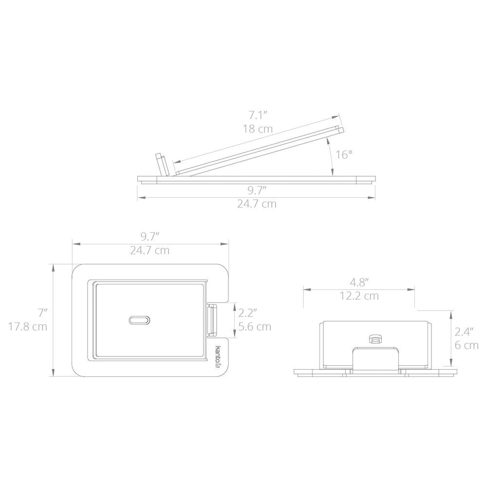 Kanto Audio S6 Desktop Speaker Stands for Large Speakers (Pair) Speaker Brackets & Stands Kanto Audio