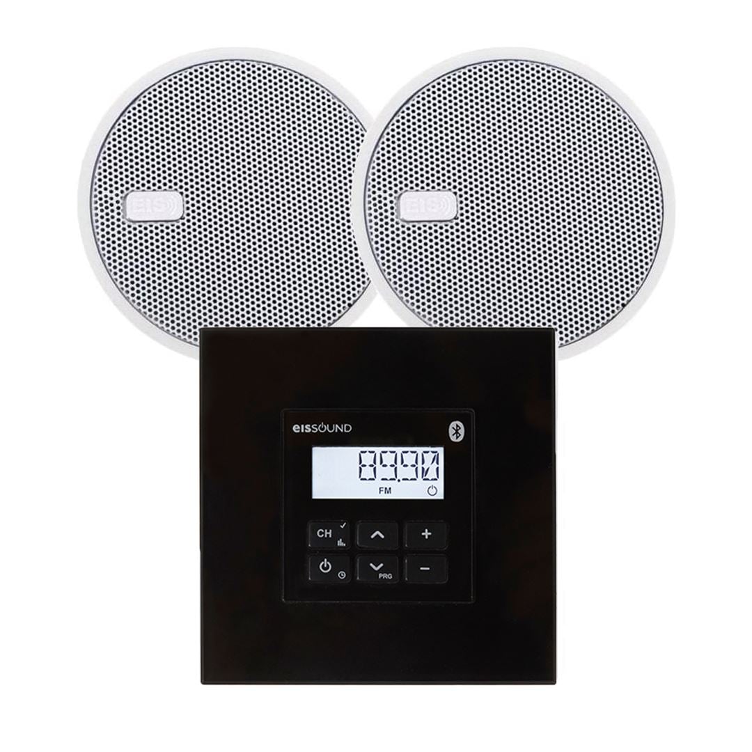 KB Sound In Wall Premium FM/DAB Radio & Bluetooth Ceiling Speaker System (2.5" - 5") In Ceiling Speaker Systems KB Sound Black 2.5"