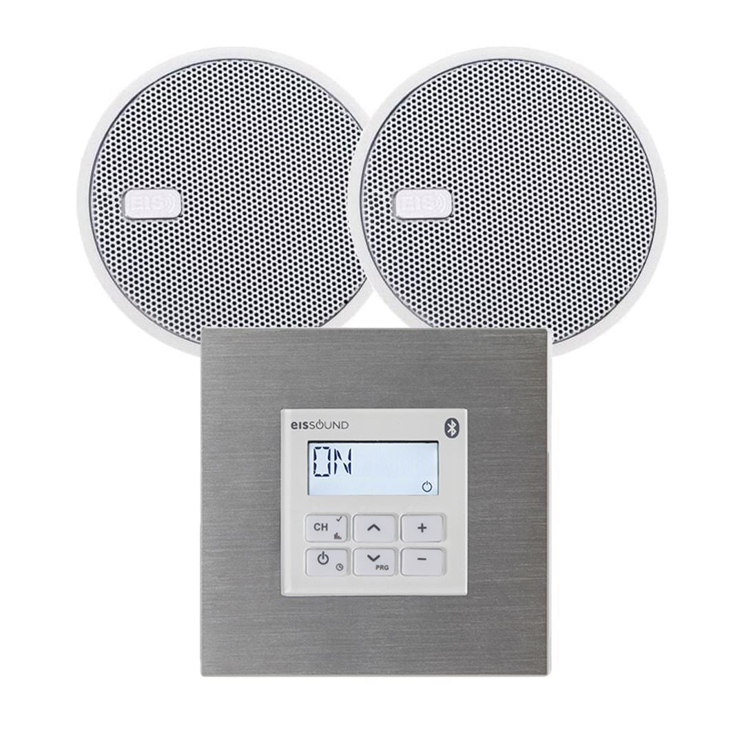 KB Sound In Wall Premium FM/DAB Radio & Bluetooth Ceiling Speaker System (2.5" - 5") In Ceiling Speaker Systems KB Sound Silver 2.5"