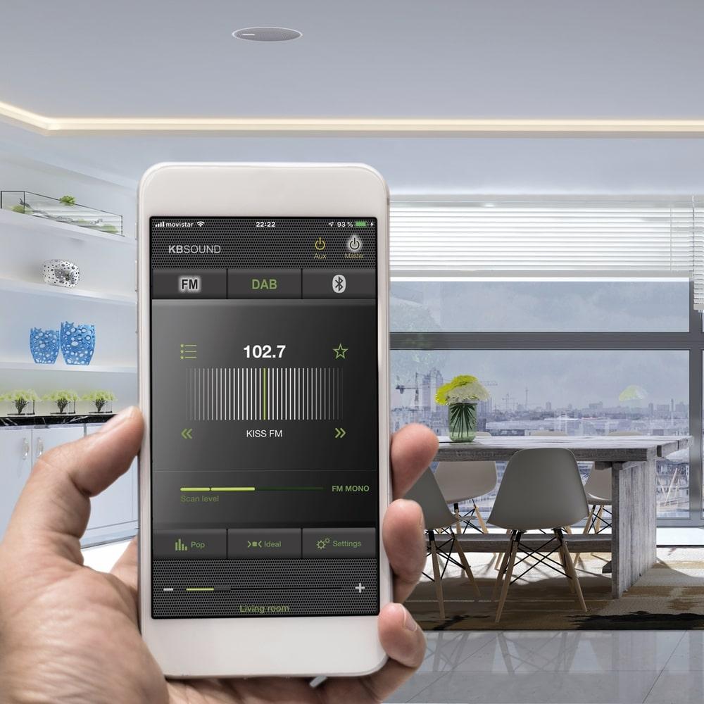 KB Sound Select Star DAB/FM Radio & Bluetooth 2.5" Ceiling Speaker System Ceiling Speaker Systems KB Sound