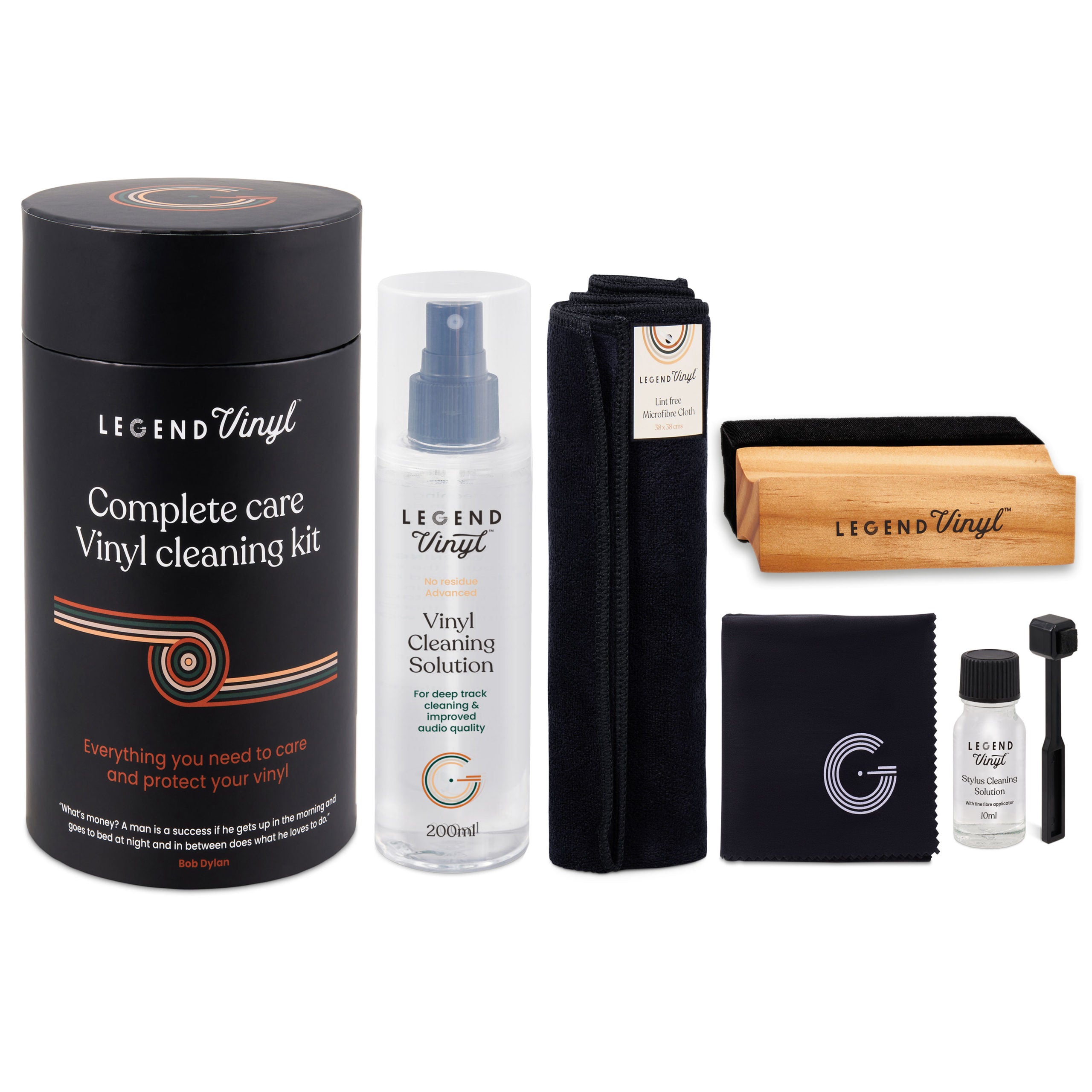 Legend Vinyl Complete Care Vinyl Cleaning Kit Turntable Accessories Legend Vinyl