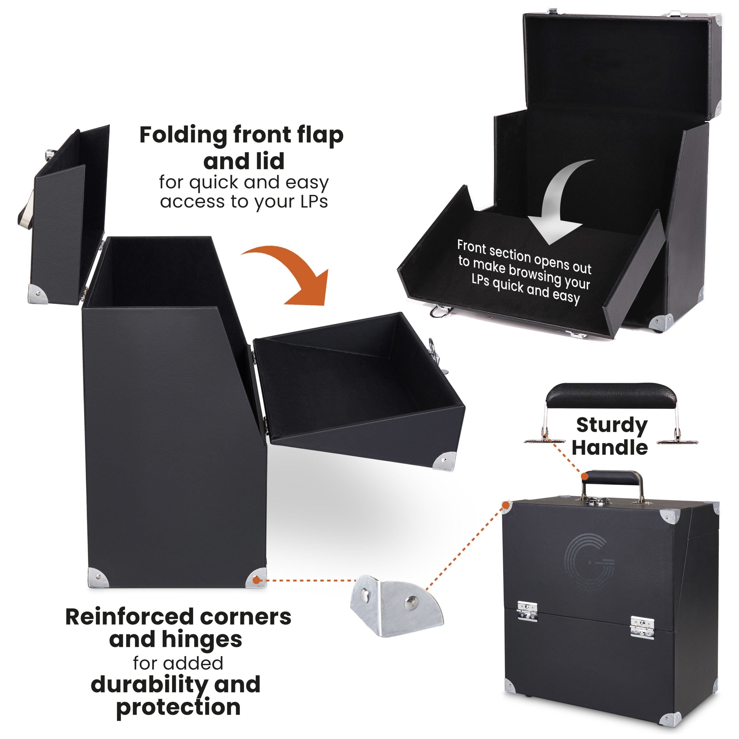 Legend Vinyl LP Storage Case Turntable Accessories Legend Vinyl