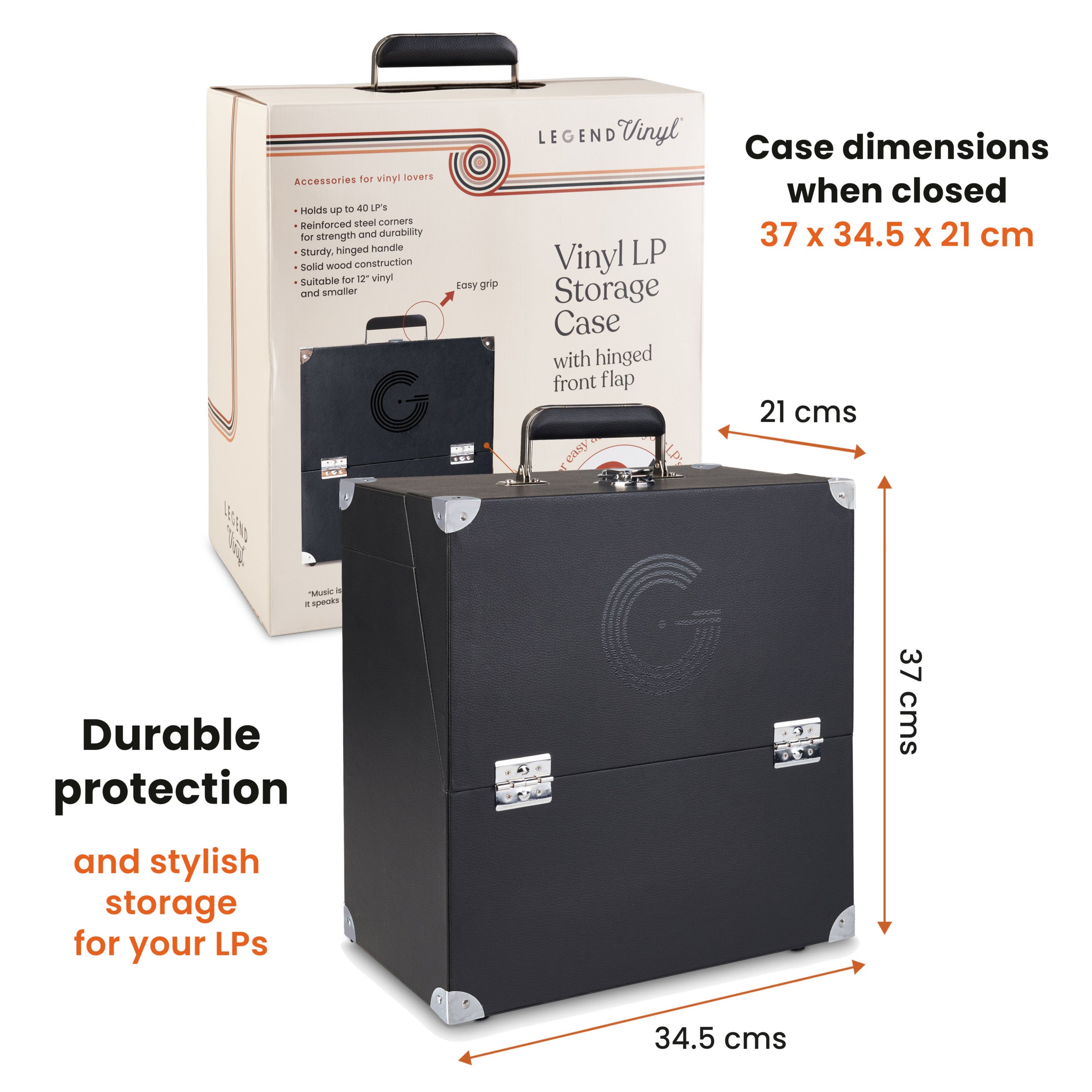 Legend Vinyl LP Storage Case Turntable Accessories Legend Vinyl