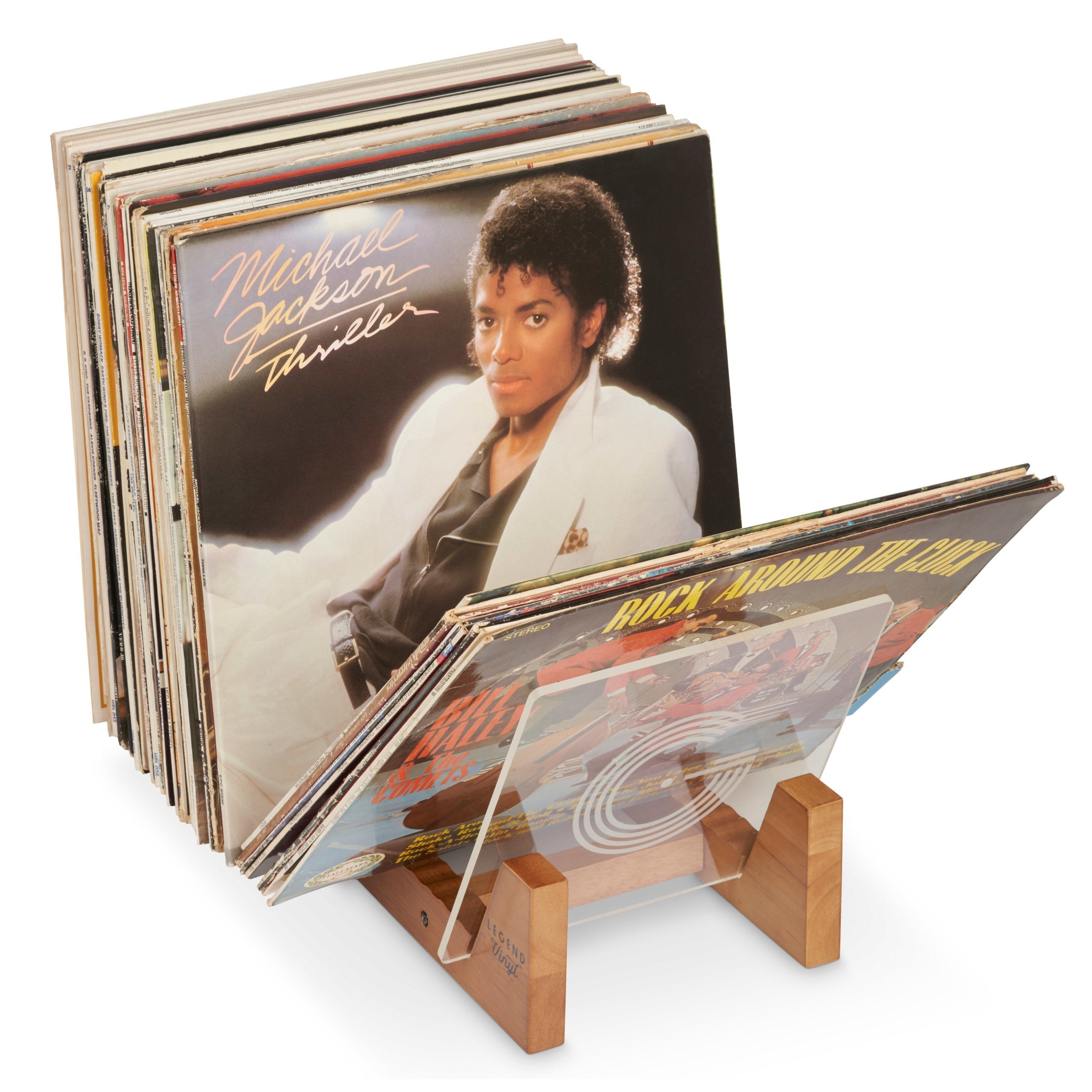 Legend Vinyl LP Storage Stand with Acrylic Ends Turntable Accessories Legend Vinyl