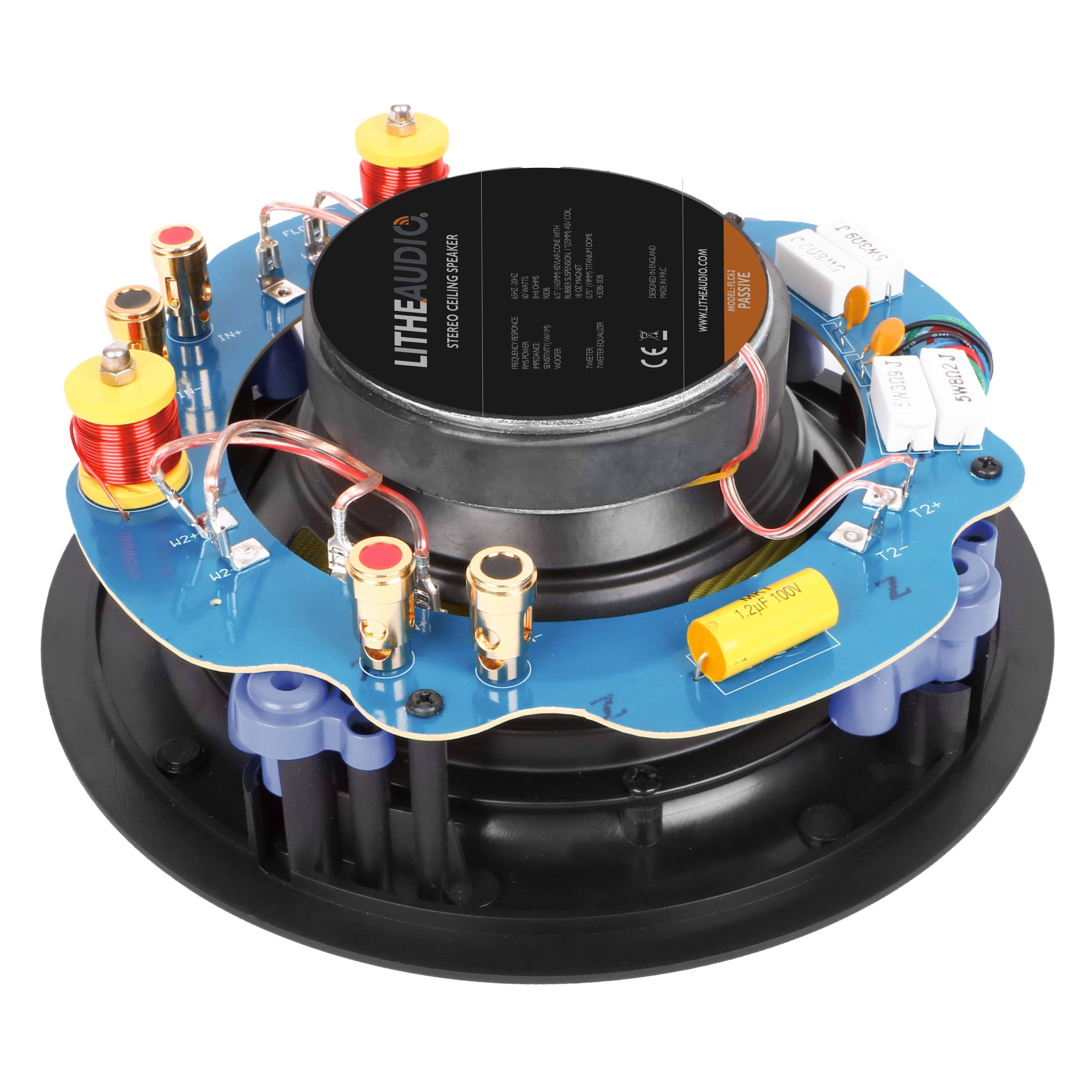 Lithe Audio 6.5" Passive Stereo Ceiling Speaker (Each) Custom Install Speakers Lithe Audio