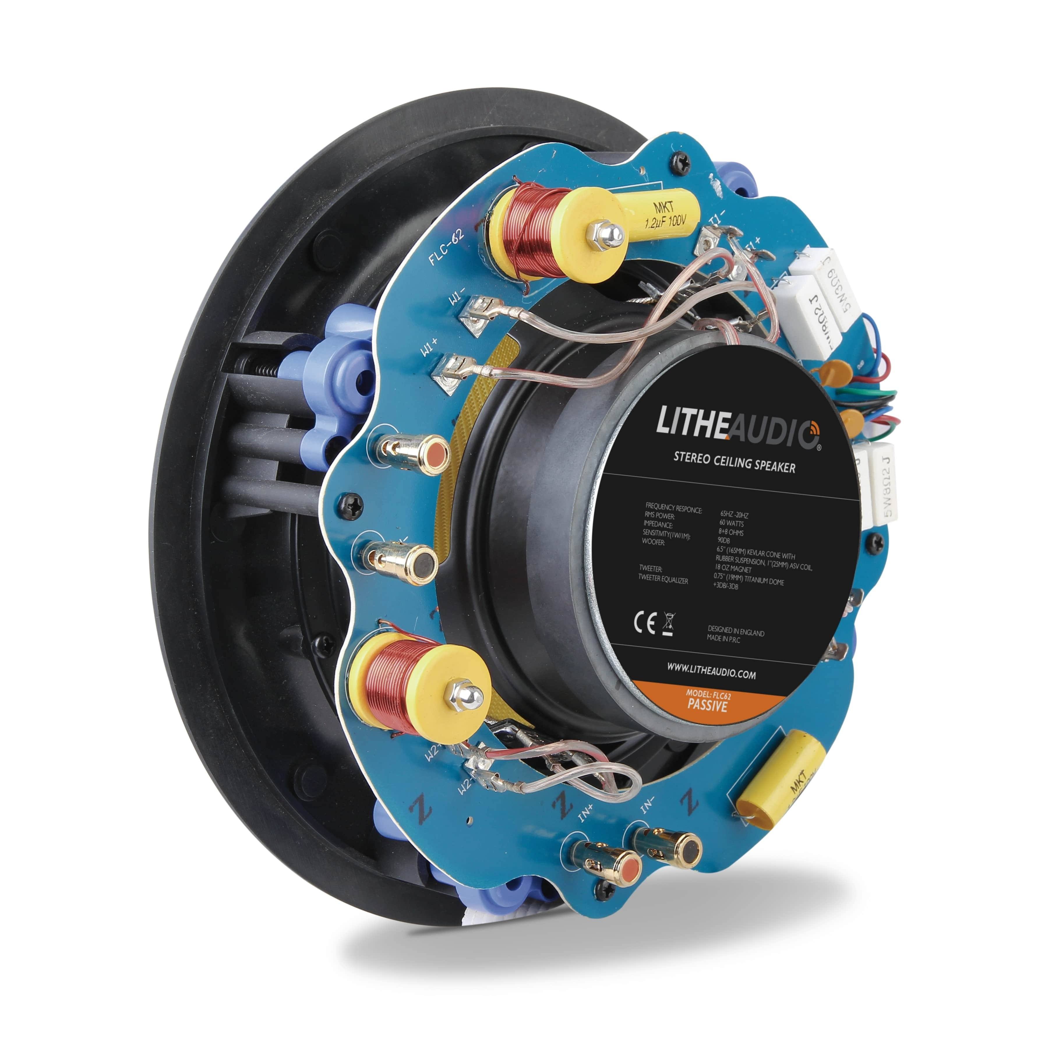 Lithe Audio 6.5" Passive Stereo Ceiling Speaker (Each) Custom Install Speakers Lithe Audio